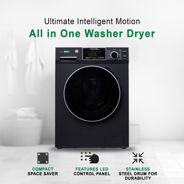 Conserv All-In-One CONVERTIBLE Washer-Dryer 18lb/1.9cf SANITIZE ALLERGEN Cycle 1400RPM