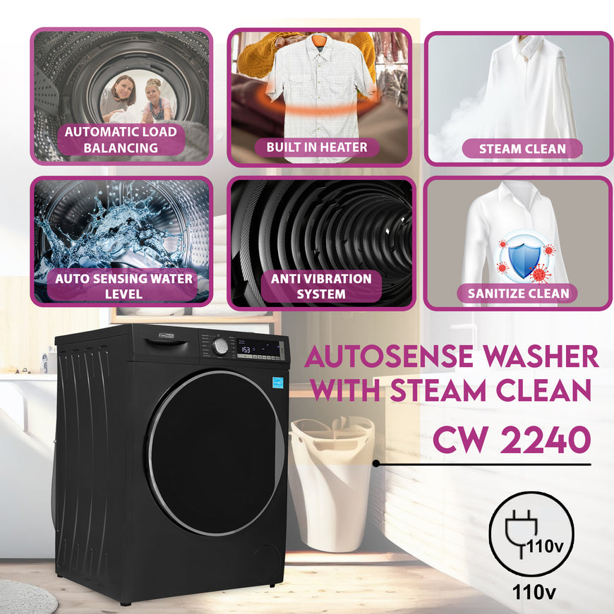 Conserv LUXURY Washer 2.2cf 110V+Condensing Dryer 4cf 220V 2 Year Warranty