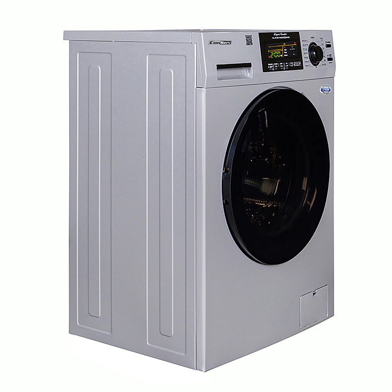 1.62 cu.ft./15 lbs All in One Combo Washer Dryer with Pet Cycle in White, Silver and Black.