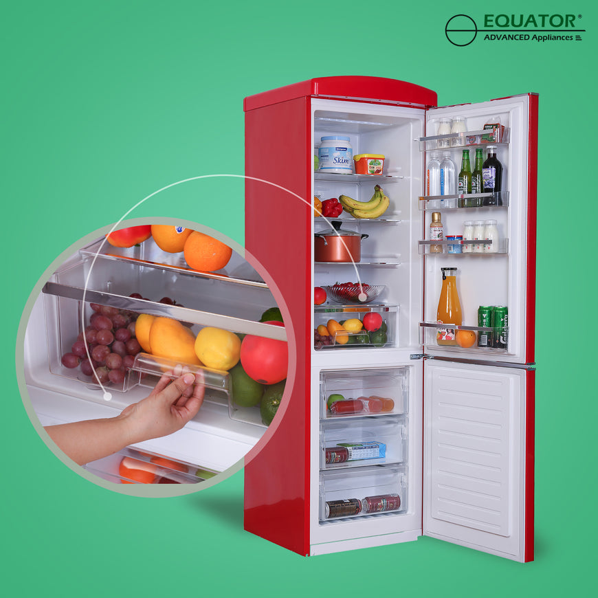 Conserv 24in RETRO BOTTOM MOUNT 11cf Refrigerator Fast Freeze 110V
