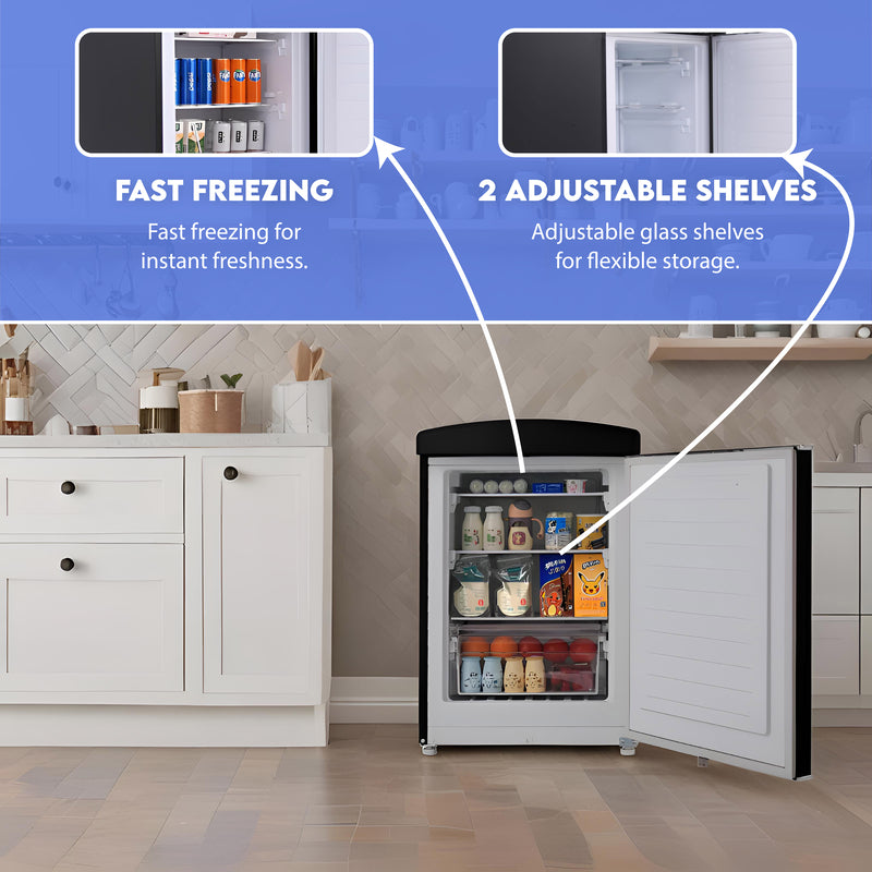 Conserv 3.2 cu. ft. Retro Convertible Refrigerator-Freezer Frost Free