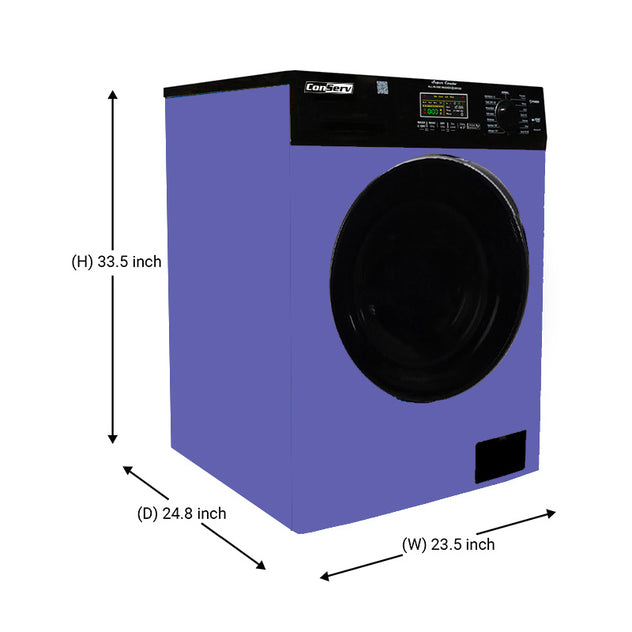 Conserv All-In-One CONVERTIBLE Washer-Dryer 18lb/1.9cf SANITIZE ALLERGEN Cycle 1400RPM