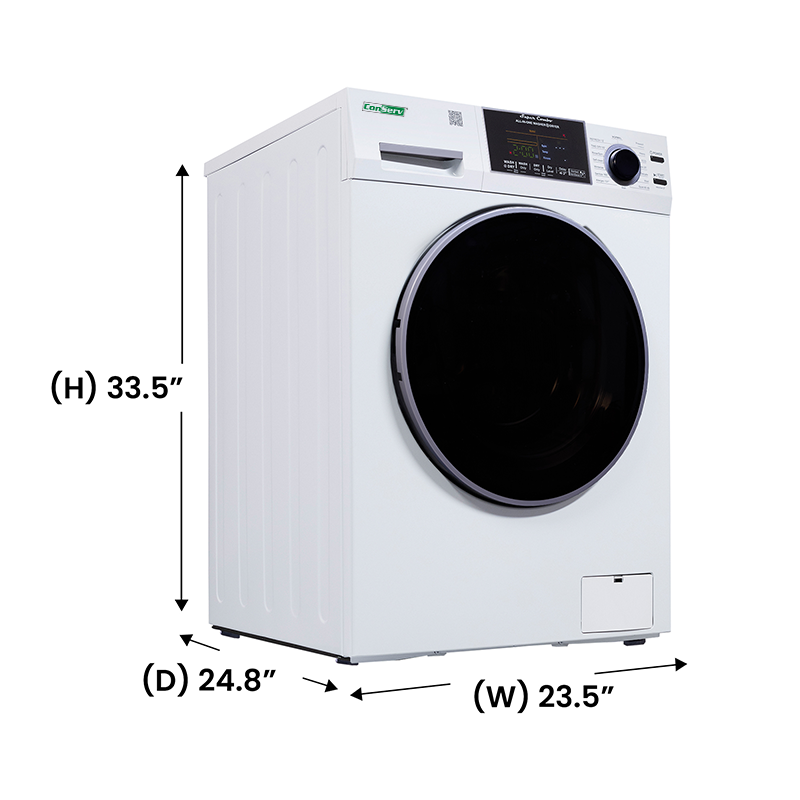 All-In-One CONVERTIBLE Washer-Dryer 18lb/1.9cf SANITIZE ALLERGEN Cycle 1400RPM