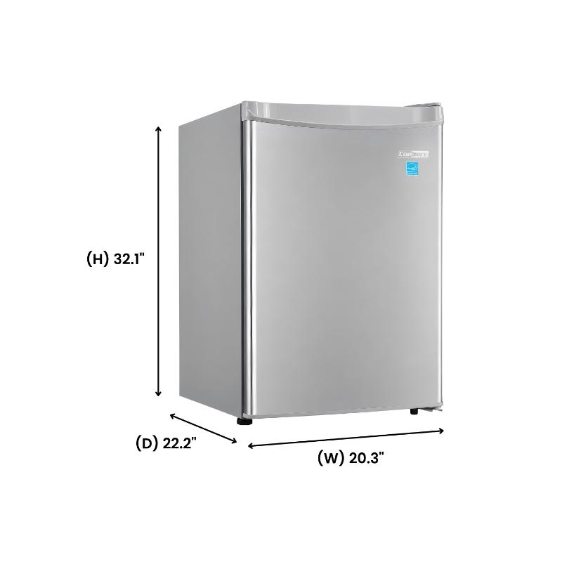 Conserv 20in STAINLESS Compact Refrigerator 4.5cF Reversible Door 110V
