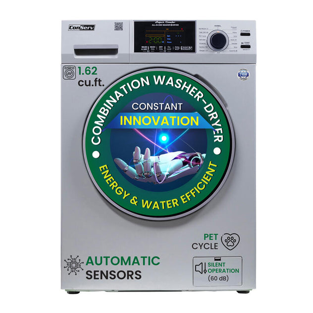 Conserv All-in-One Washer Dryer VENTLESS/VENTED PET cycle 1.62cf/15lbs 110V