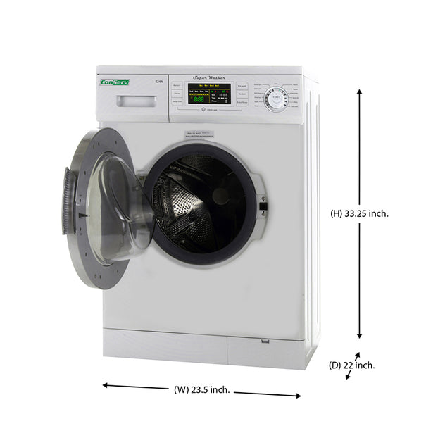 Conserv Compact Washer 1.57cf/13lbs FULLY DIGITAL Quiet LED Display 110V