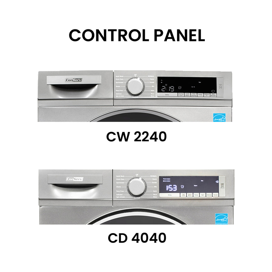 Conserv LUXURY Washer 2.2cf 110V+Condensing Dryer 4cf 220V 2 Year Warranty