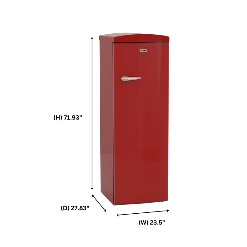Conserv 11cf Classic Retro Refrigerator 24 in Frost Free Eco R600a 110V