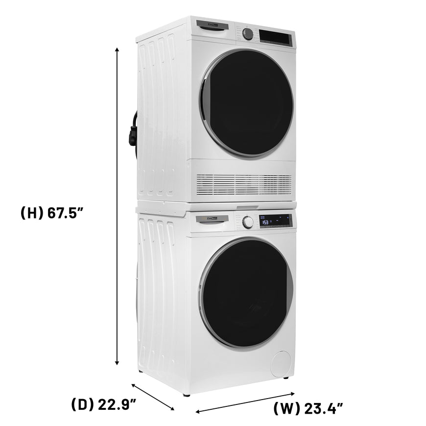 Conserv LUXURY Washer 2.2cf 110V+Condensing Dryer 4cf 220V 2 Year Warranty