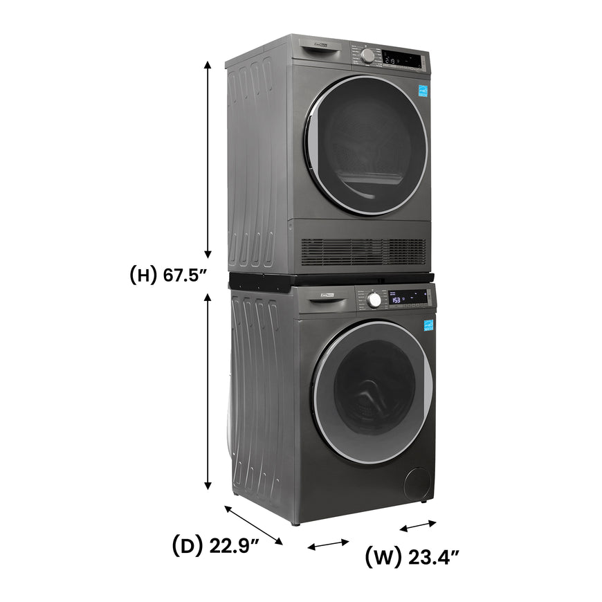 Conserv LUXURY Washer 2.2cf 110V+Condensing Dryer 4cf 220V 2 Year Warranty