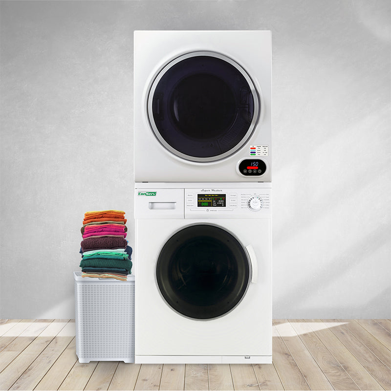 Stackable Washer and Compact Short Dryer