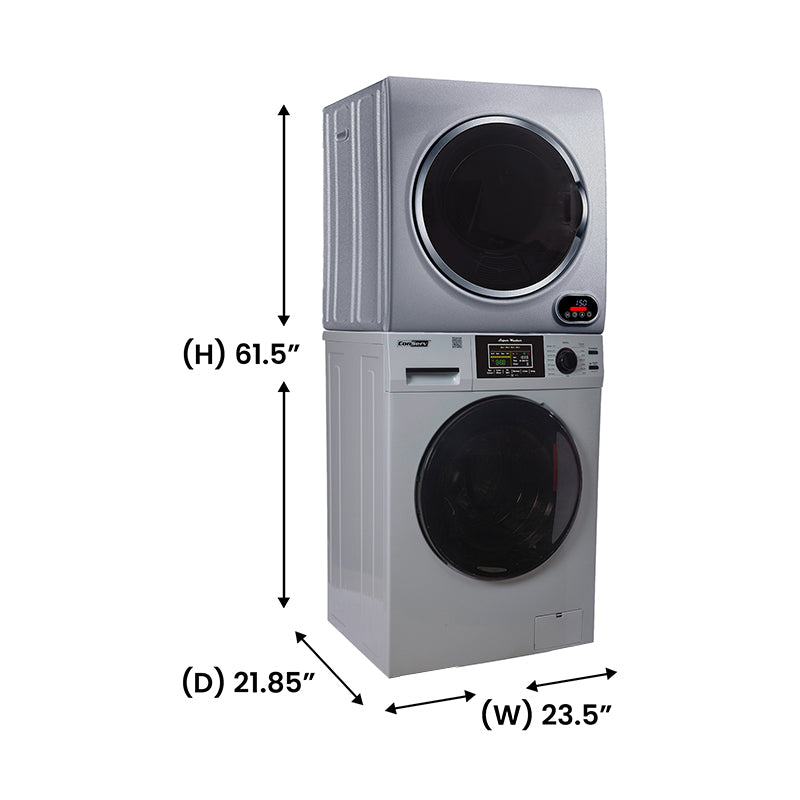 Conserv 110V 1.6 cf Washer w/ Pet Cycle & 110V 3.5cf Vented Digital Sensor Dryer