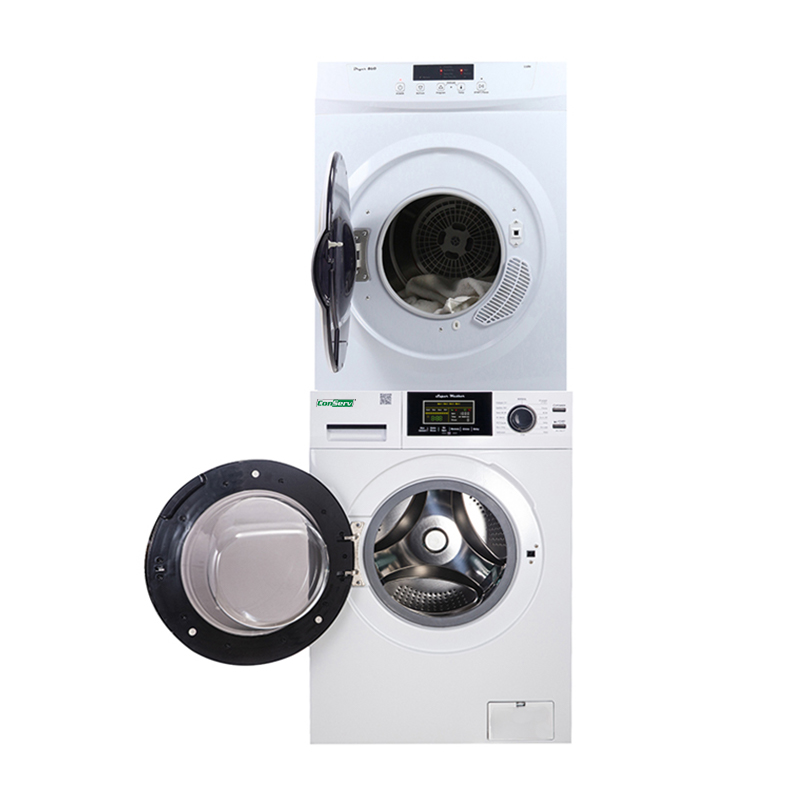 Conserv APARTMENT STACKABLE 15 Lbs Washer 1.9cf 110V+Vented Dryer 3.5cf 110V