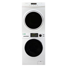 Space-saving washer and dryer set which can be used as Stacked unit or a Side-by-Side option with Sanitize, Allergen, Quiet, Winterize and Sensor Dry Features
