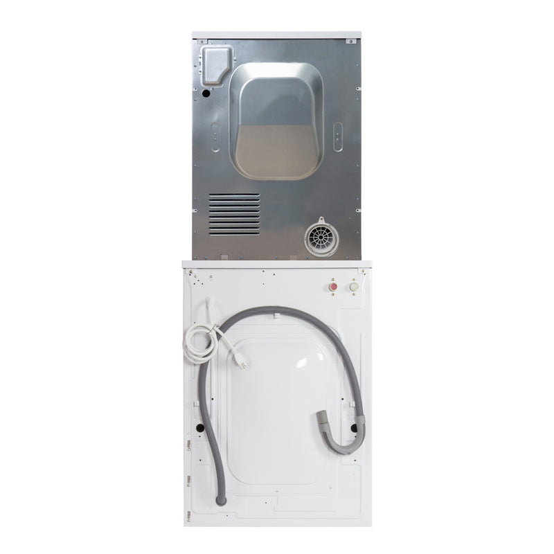 1.9cf 110V Washer and 4 c.f. 220V Vented Sensor Dryer with Reversible door