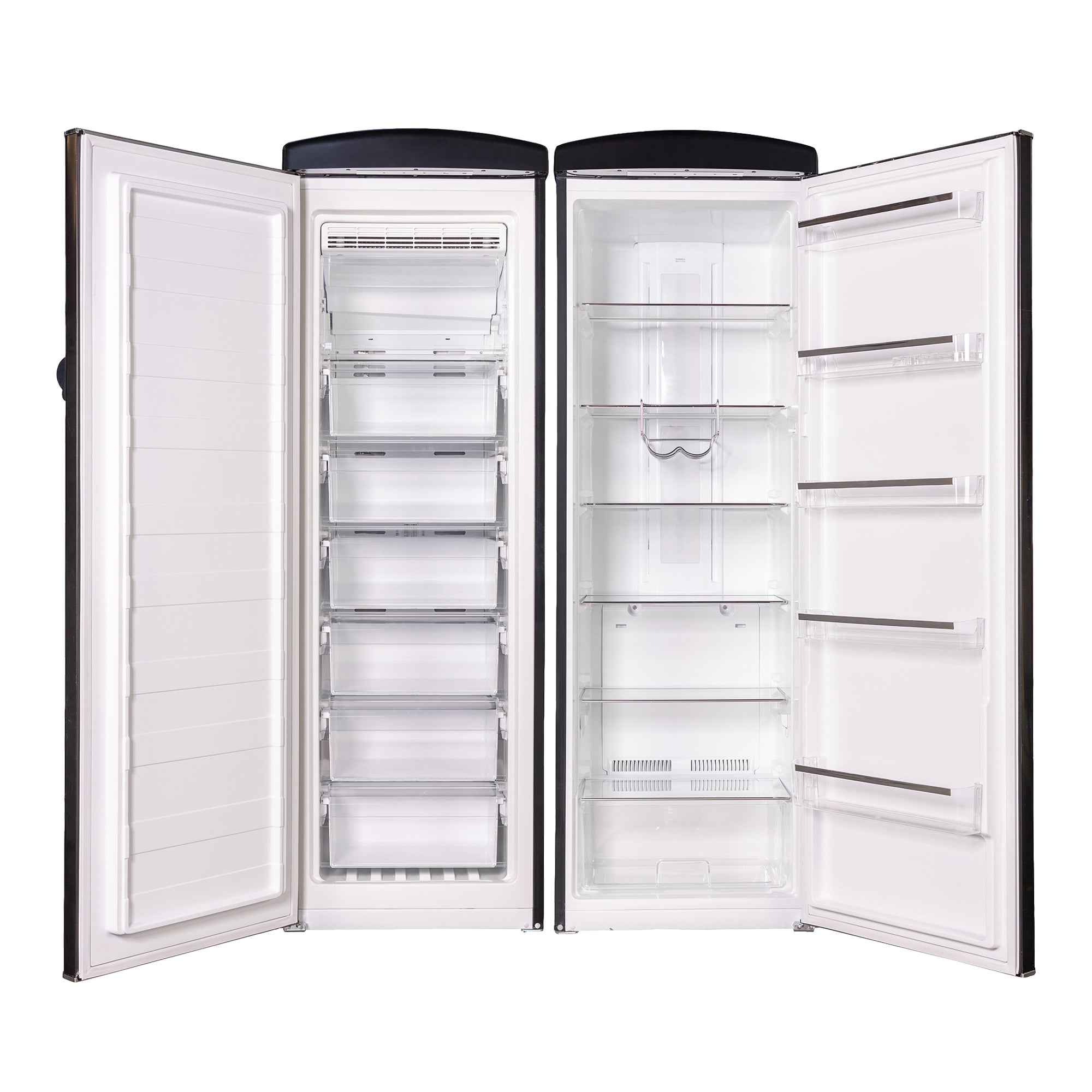 Conserv 24in Retro Set Refrigerator 11cf + Upright Freezer 8.3cf E-Star 110V