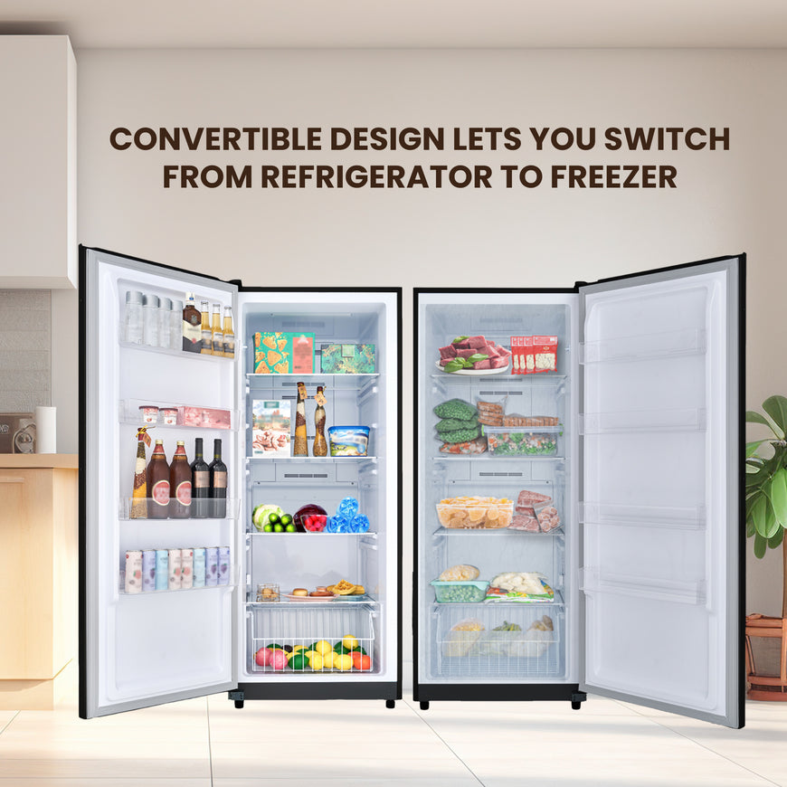 Conserv 17cf Upright Freezer CONVERTIBLE REF Garage Ready E-Star 28in wide 110V