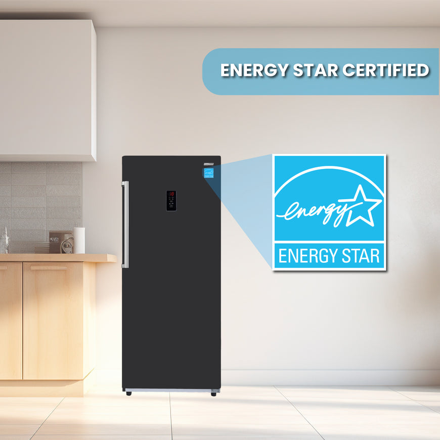 Conserv 17cf Upright Freezer CONVERTIBLE REF Garage Ready E-Star 28in wide 110V