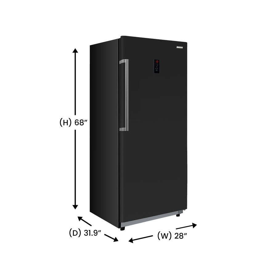 Conserv 17cf Upright Freezer CONVERTIBLE REF Garage Ready E-Star 28in wide 110V