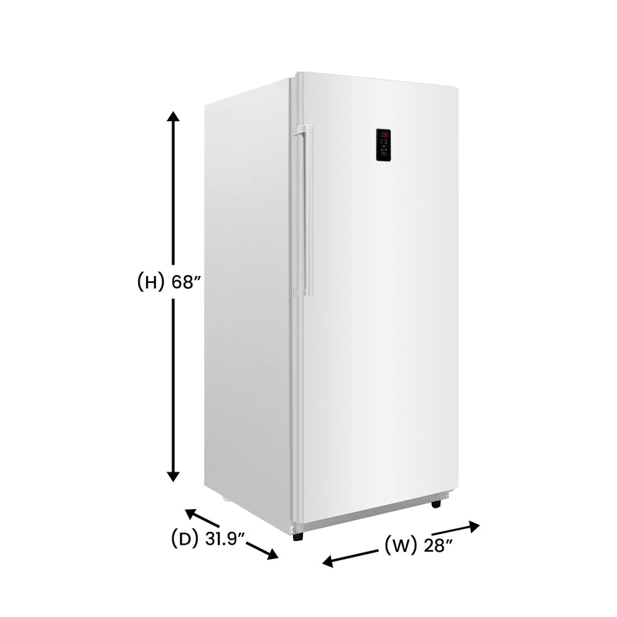 Conserv 17cf Upright Freezer CONVERTIBLE REF Garage Ready E-Star 28in wide 110V