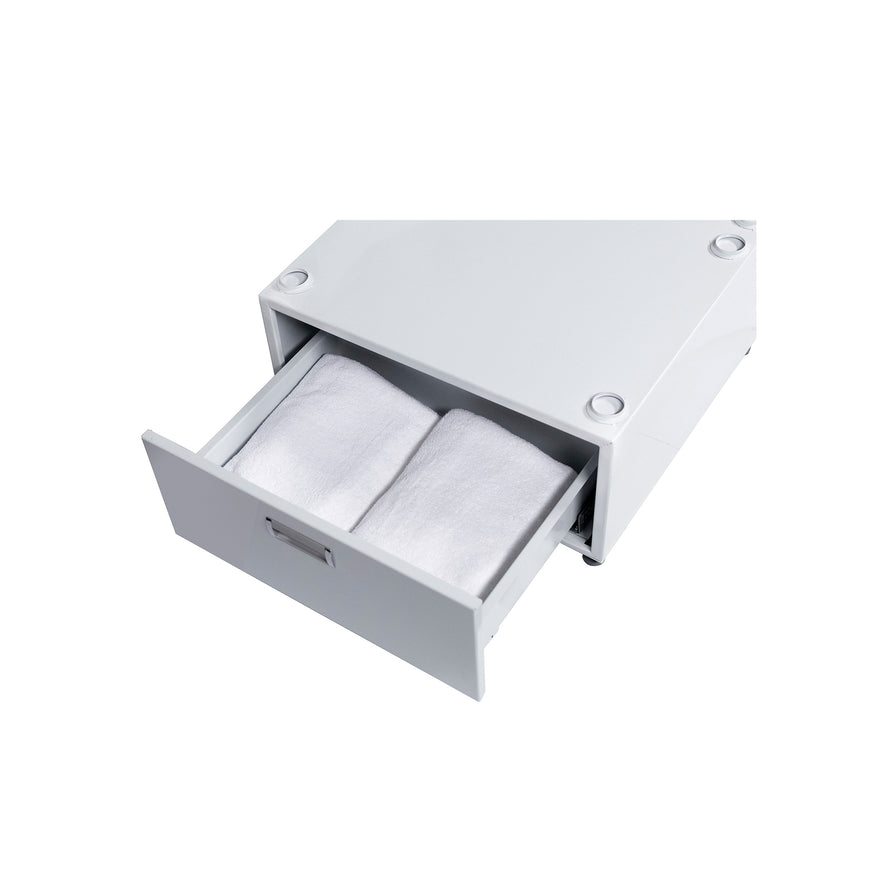 Conserv 24in Laundry Pedestal 11in tall + Rollout Storage Drawer Adjustable feet
