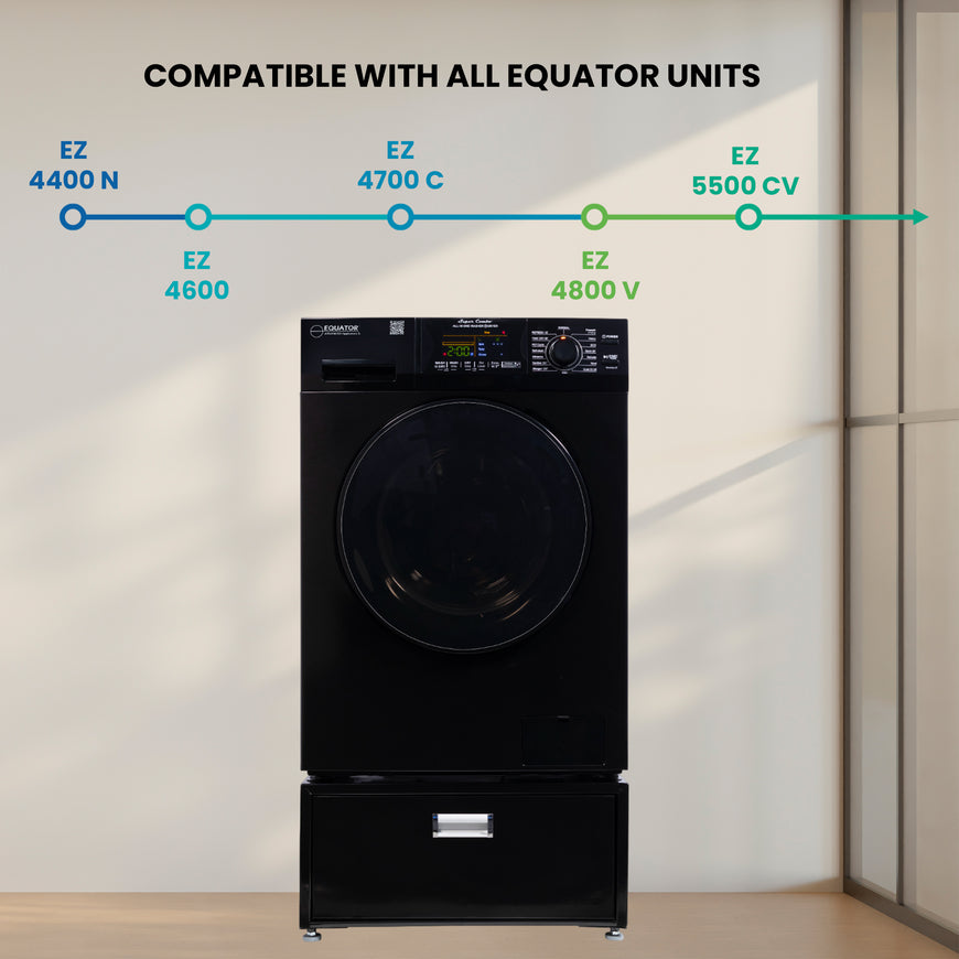 Conserv 24in Laundry Pedestal 11in tall + Rollout Storage Drawer Adjustable feet