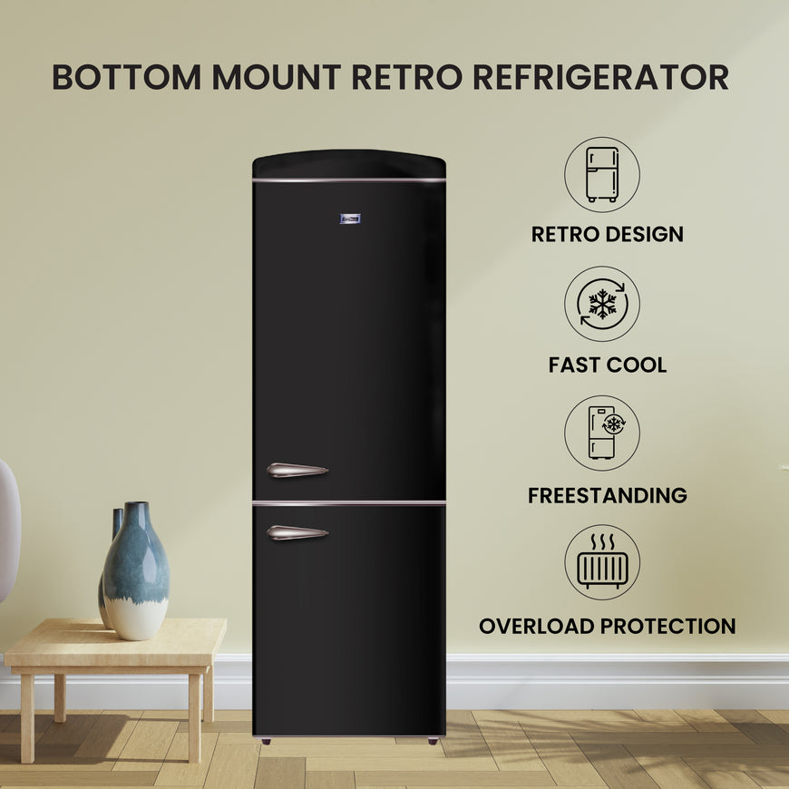 Conserv 24in RETRO BOTTOM MOUNT 11cf Refrigerator Fast Freeze 110V