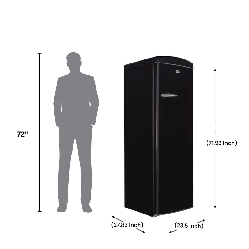 Conserv 11cf Classic Retro Refrigerator 24 in Frost Free Eco R600a 110V