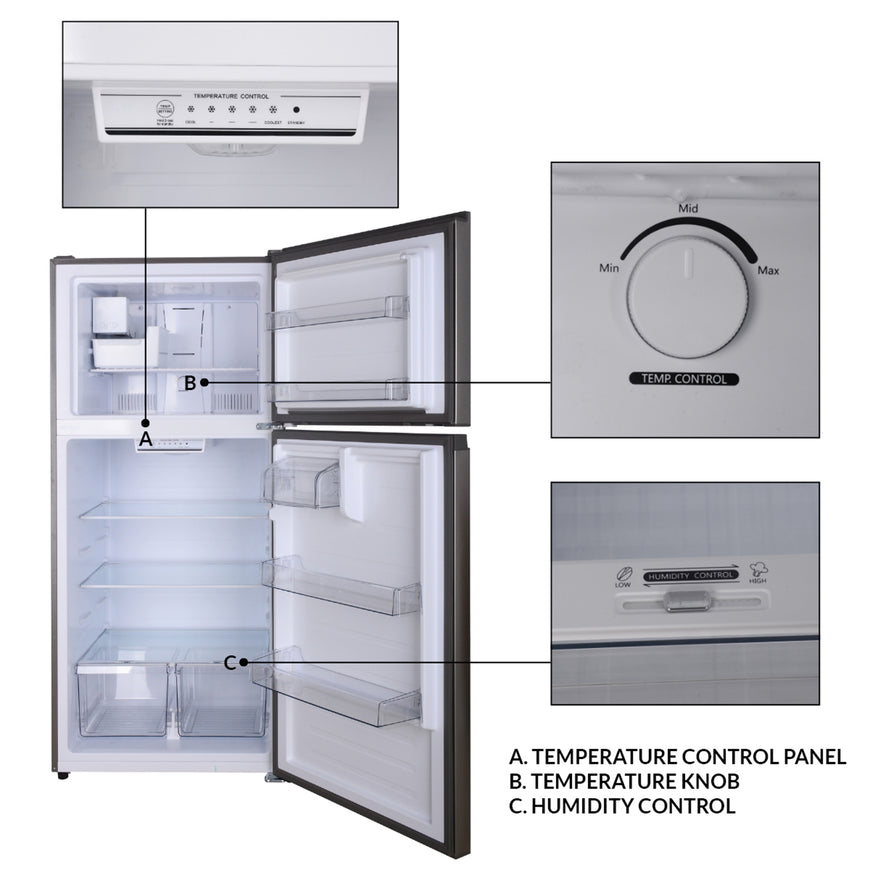 Conserv 30in Apartment Refrigerator 18cf Top Freezer FACTORY INSTALLED ICE MAKER E-Star 110V