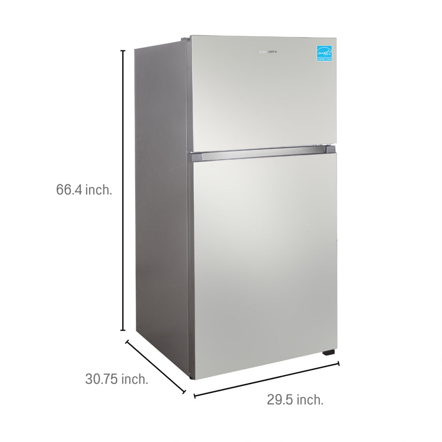 Conserv 30in Apartment Refrigerator 18cf Top Freezer FACTORY INSTALLED ICE MAKER E-Star 110V