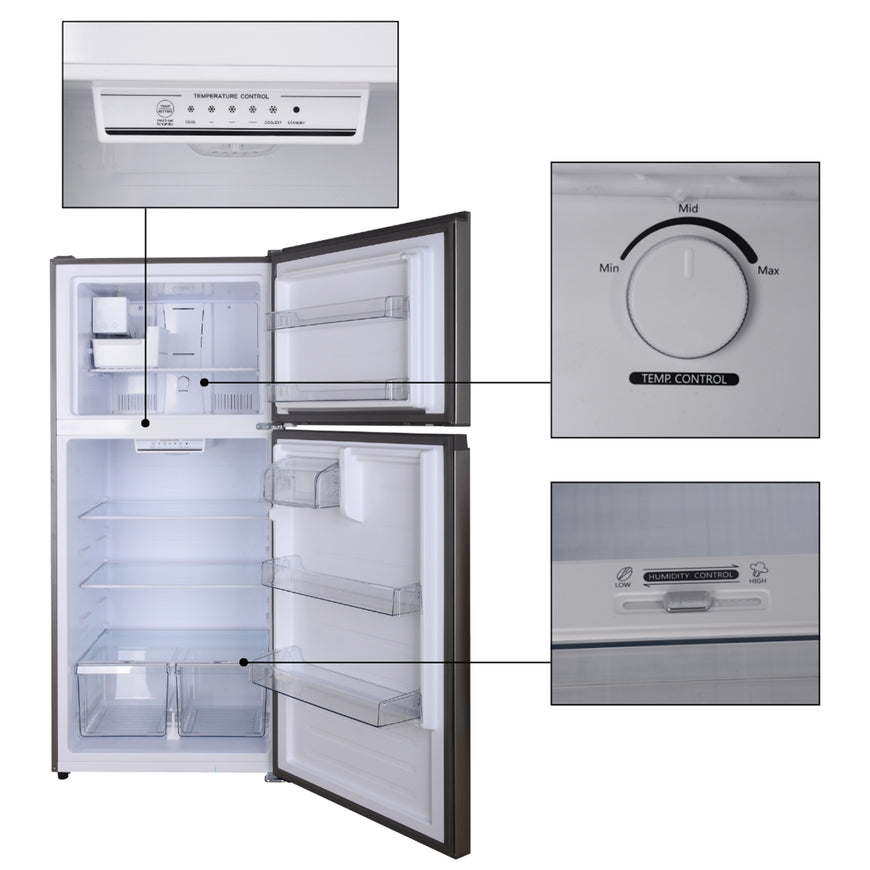 Conserv 33in Apartment Refrigerator 21cf Top Freezer FACTORY INSTALLED ICE MAKER E-Star 110V