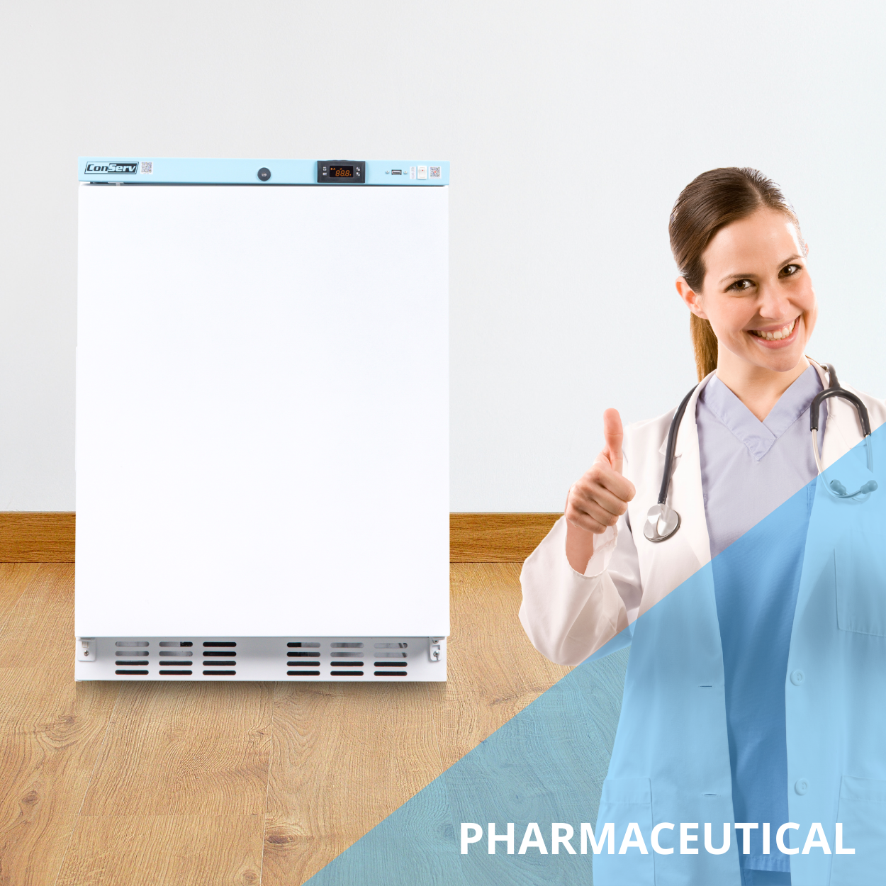 Conserv Compact 24in COMMERCIAL/PHARMACEUTICAL Refrigerator 3.9cf WIFI 110V
