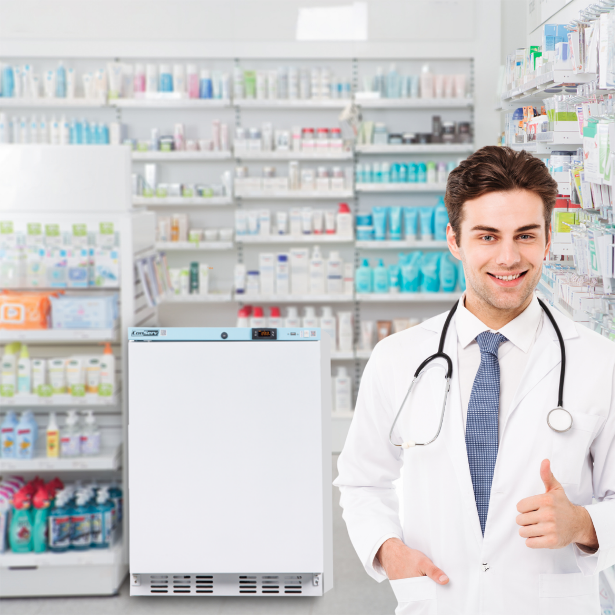 Conserv Compact 24in COMMERCIAL/PHARMACEUTICAL Refrigerator 3.9cf WIFI 110V