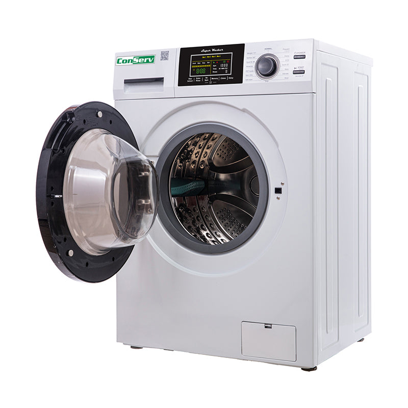 1.6 cu.ft./15 lbs White 110V Front load Washer 15 programs + Pet Cycle