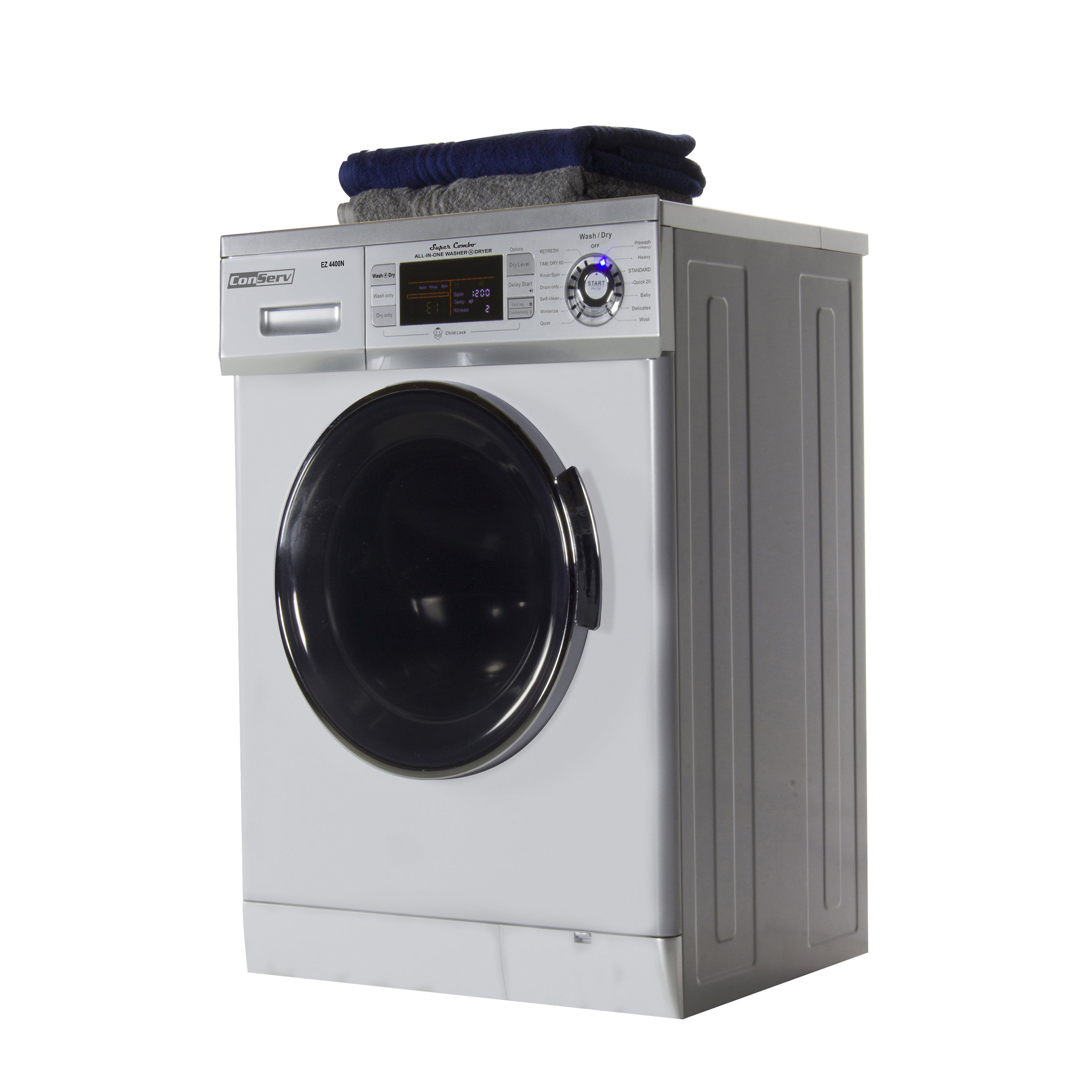 Compact 13 lbs Combination Washer DryerVented/Ventless Dry, Winterize, Quiet, Easy to Use Controls, 2020